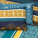 4 Pillow Digital Cotton Bed Sheet - Green lady