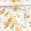 4 Pillow Digital Cotton Bed Sheet - Flowers bunch