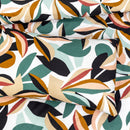 4 Pillow Digital Cotton Bed Sheet - leaf brows