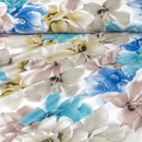 4 Pillow Digital Cotton Bed Sheet - Multi flowers