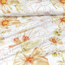 4 Pillow Digital Cotton Bed Sheet - Flowers bunch
