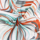 4 Pillow Digital Cotton Bed Sheet - Drizzle lines