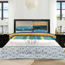 4 Pillow Digital Cotton Bed Sheet - Green lady