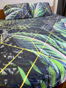 2 Pillow Cotton Satin King size Bed Sheet -Morpankhh.