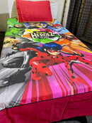 Cartoon Character Bed Sheet -Super hero