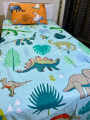 Cartoon Character Bed Sheet -Dino world