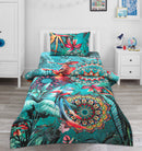 Single satin Bed Sheet With 1 Pillow - 605