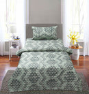 Single Satin Bed Sheet With 1 Pillow - E33