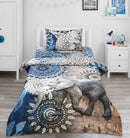 Single satin Bed Sheet With 1 Pillow - 607