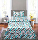 Single Bed Sheet With 1 Pillow - Sheep