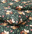 Single satin Bed Sheet With 1 Pillow - Butterflies