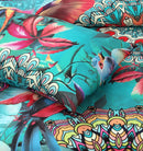 Single satin Bed Sheet With 1 Pillow - 605