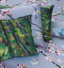 4 Pillow Cotton Satin Bed Sheet - Organza Boader