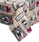 Digital Printed Table Cover For 6 & 8 Seater - Paris Fashion