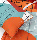 Quilted Reversible Summer Bed Spread Set - Multi Colour