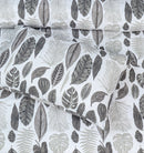 4 Pillow Digital Cotton Satin Bed Sheet - Grey falls