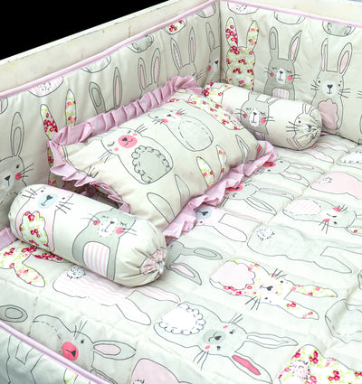Baby Cot Set - Bunny Rabbit