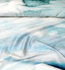 4 Pillow Digital Cotton Satin Bed Sheet - Awesome clouds