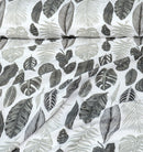 4 Pillow Digital Cotton Satin Bed Sheet - Grey falls