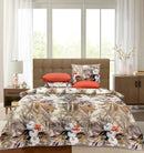 4 Pillow Cotton Bed Sheet - Flower Kingdome