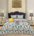 4 Pcs Quilted Reversible Bed Spread Set - Leave Garden