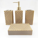 Triangle Texture Bath Room Set - Light Brown
