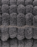 Anti Slip Fluff Cotton Large Floor Mat - Grey