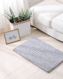 Anti Slip Chenille Large Floor Mat - Grey