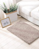 Anti Slip Chenille Large Floor Mat - Light Brown