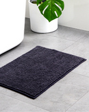 Anti Slip Fluff Cotton Large Floor Mat - Black