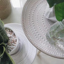 Louis 3 PCs Retro Engraved Tables - White