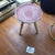 Louis 3 PCs Retro Engraved Tables - Red Rings