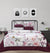 Quilted Reversible Bed Spread Set - Purple Snow