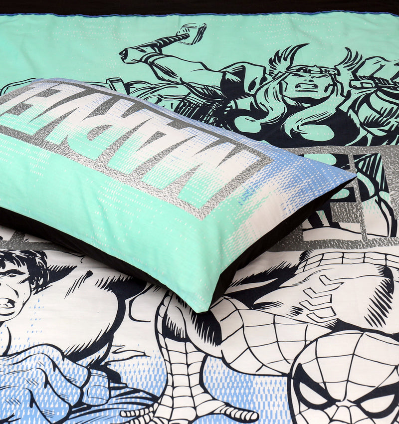 Cartoon Character Bed Sheet - Marvel inside
