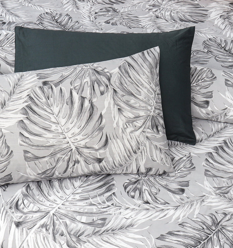 4 Pillow Digital Cotton Bed Sheet - Grey Cavalry