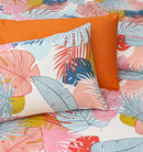 4 Pillow Digital Cotton Bed Sheet - Orange party