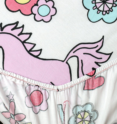 Cartoon Fitted Sheet - Unicorn Nursary