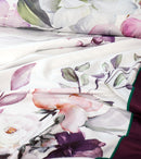 Quilted Reversible Bed Spread Set - Purple Snow