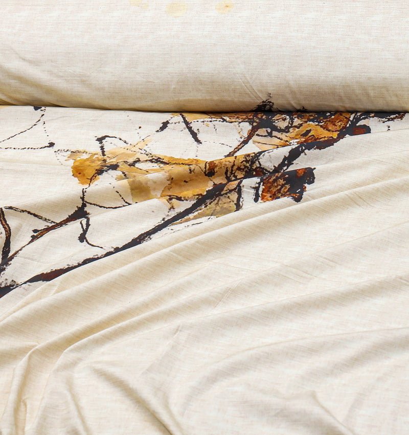 4 Pillow Digital Cotton Satin Bed Sheet - Kig of all B&M