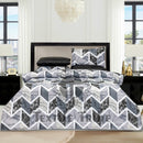 4 Pillow Digital Cotton Bed Sheet - Marble flow