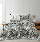 4 Pillow Digital Cotton Bed Sheet - Chocolate Flowers