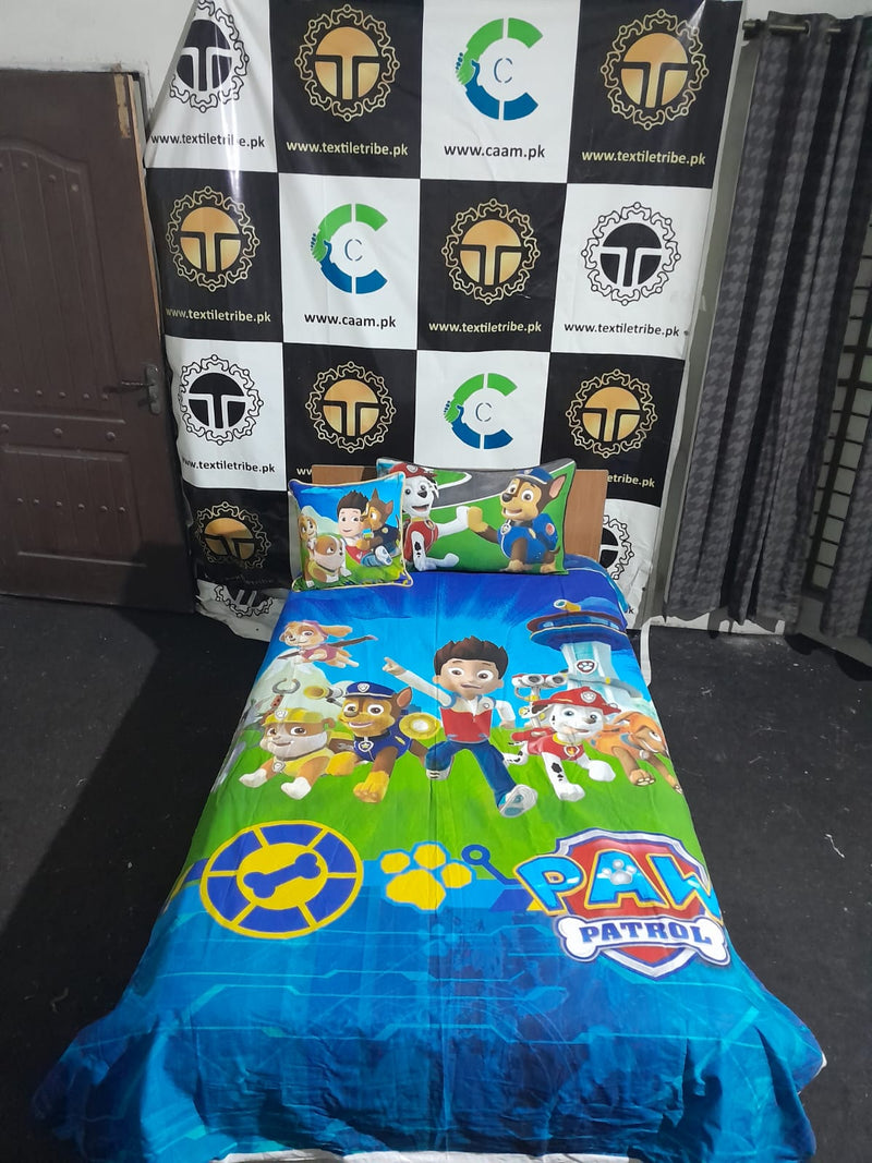Clearance Single Bed Sheet With 1 Pillow - PAW PATROL B