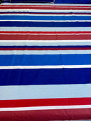 2 Pillow Pure Cotton King size Bed Sheet -Strong stripes