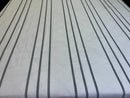 2 Pillow Pure Cotton King size Bed Sheet -White and grey stripes
