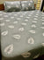 2 PillowCotton Satin King size Bed Sheet -Grey crains