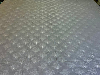 2 Pillow Pure Cotton King size Bed Sheet -Leather feel