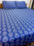 2 Pillow Pure Cotton King size Bed Sheet -Blue mortgage