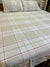 2 Pillow Pure Cotton King size Bed Sheet -Silver glitter awesome