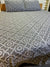 2 Pillow Pure Cotton King size Bed Sheet -Greyloo.