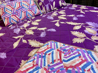 Quilted Reversible Bed Spread Set - Prapplez